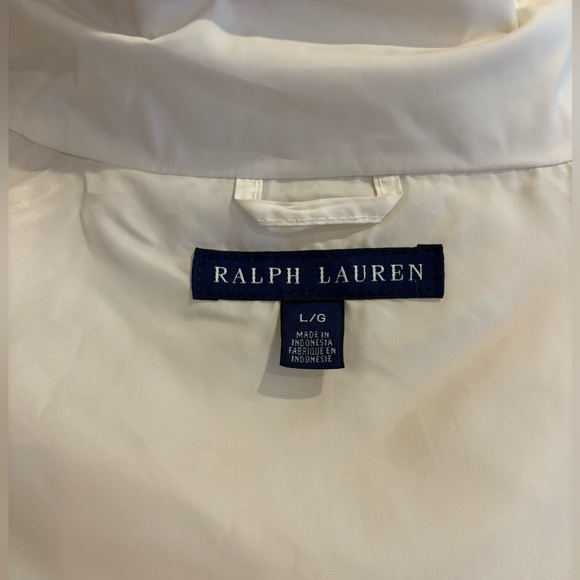 Ralph Lauren white quilted outdoor vest size large - Picture 10 of 15